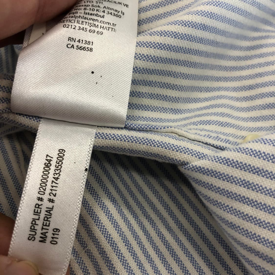 폴로 랄프로렌 상위라인 옥스포드 멀티포니셔츠 XS 상품이미지7