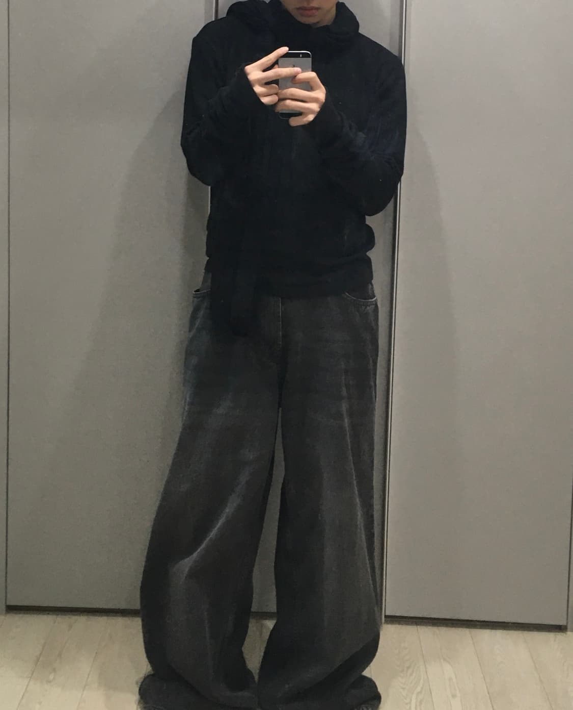 자라 배기 블랙데님진  상품이미지3