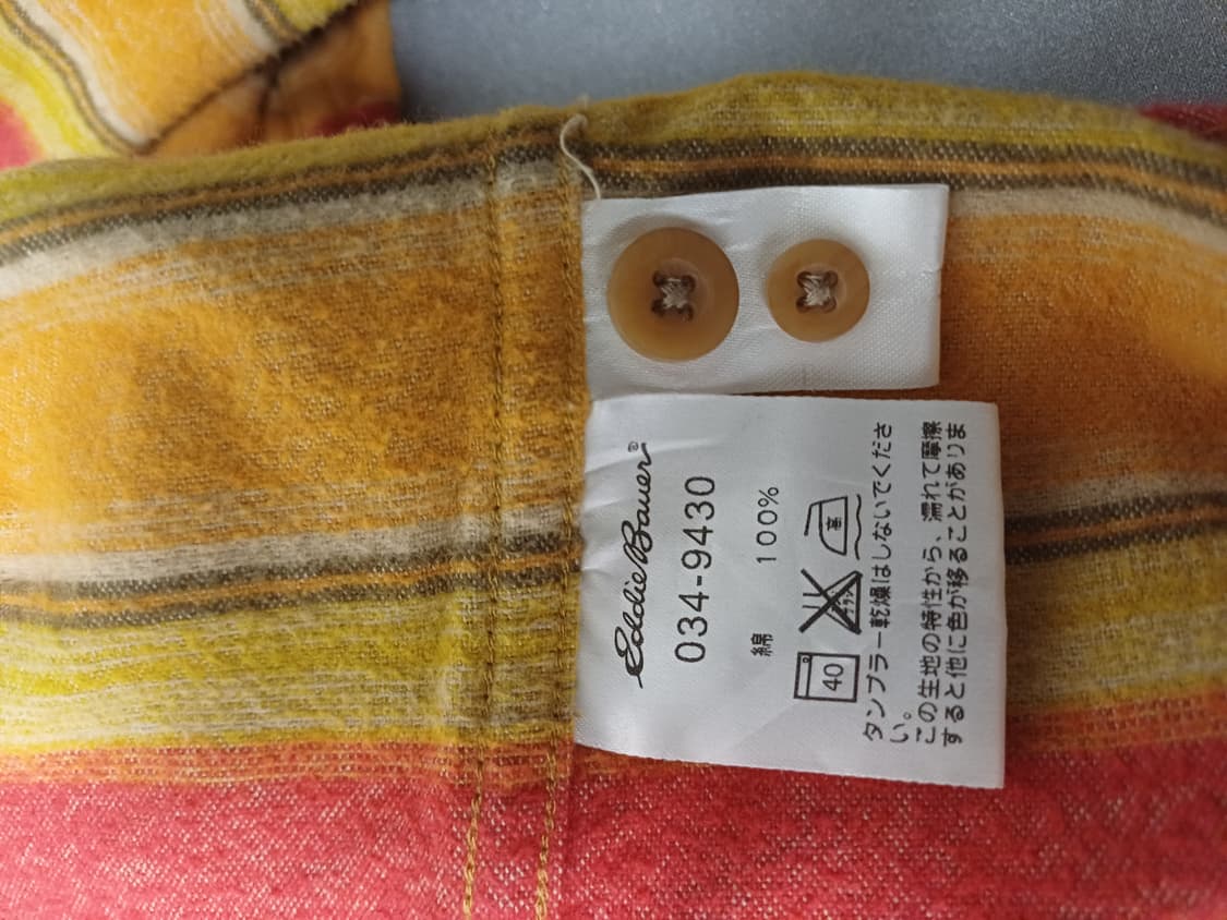 에디바우어 Japan 빈티지 플란넬 셔츠 상품이미지6