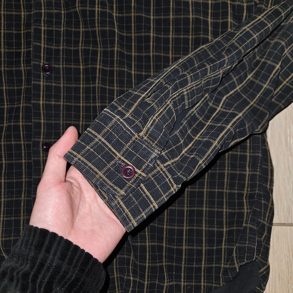 90s armani jeans 체크 셔츠 상품이미지4