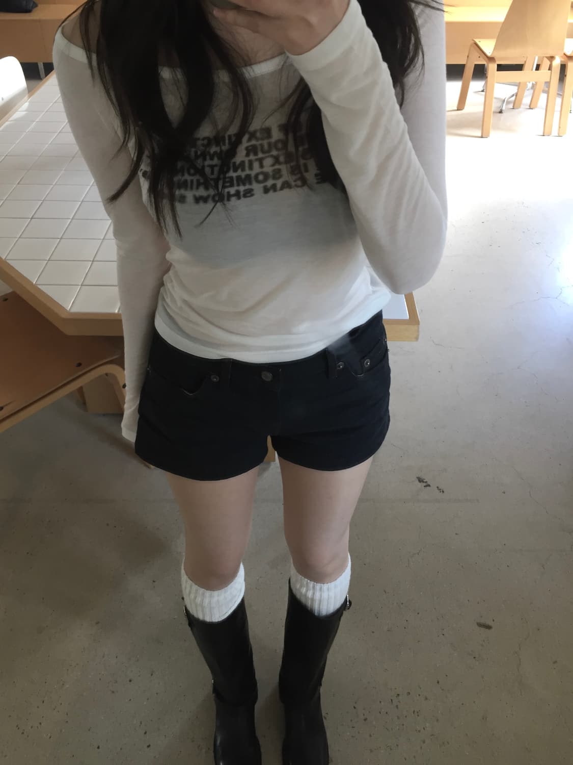 블랙업 팬츠 흑청  상품이미지2