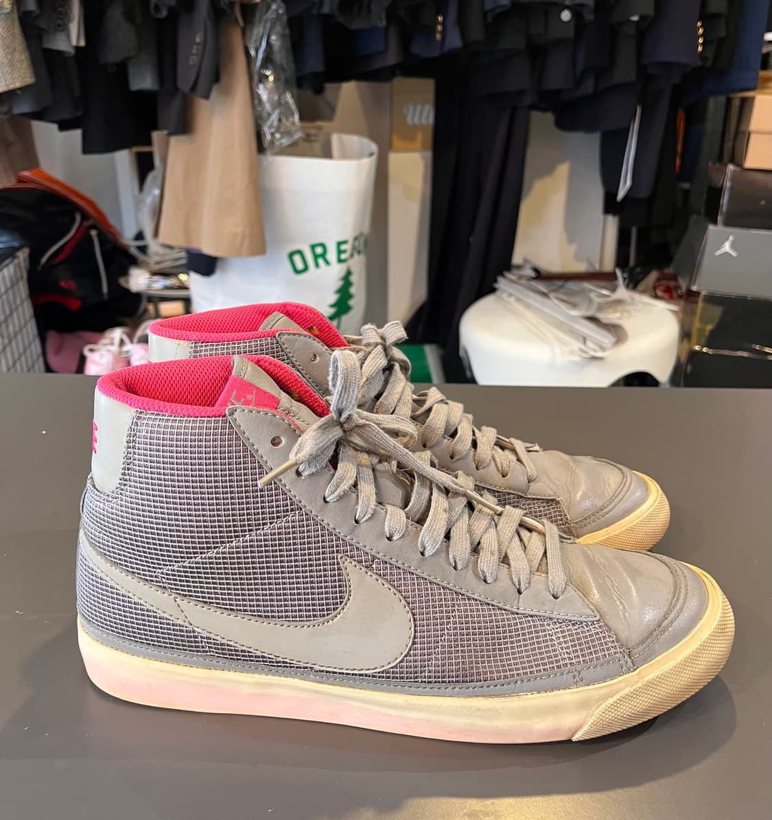 나이키 블레이저 미드 그레이 핑크 (285mm)  상품이미지4