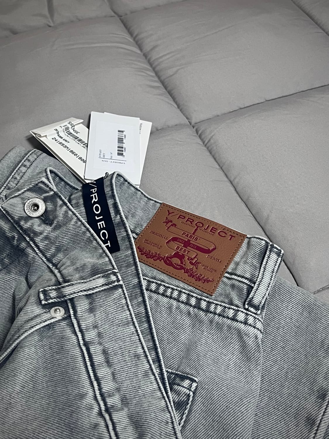 Y/Project, 와이프로젝트 파리 베스트 패치 데님 팬츠 상품이미지2