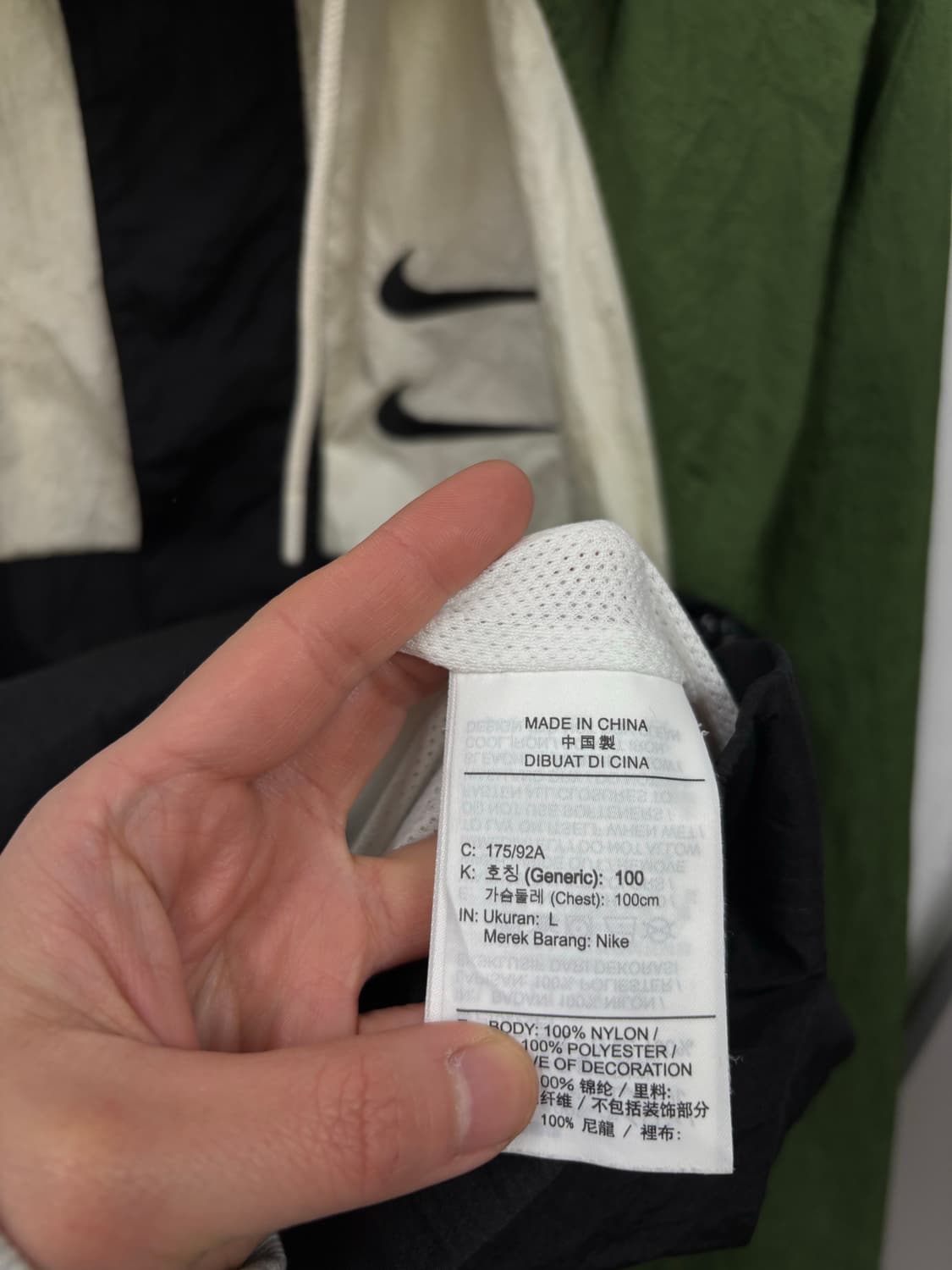 나이키 백로고 스우시 바람막이 상품이미지6
