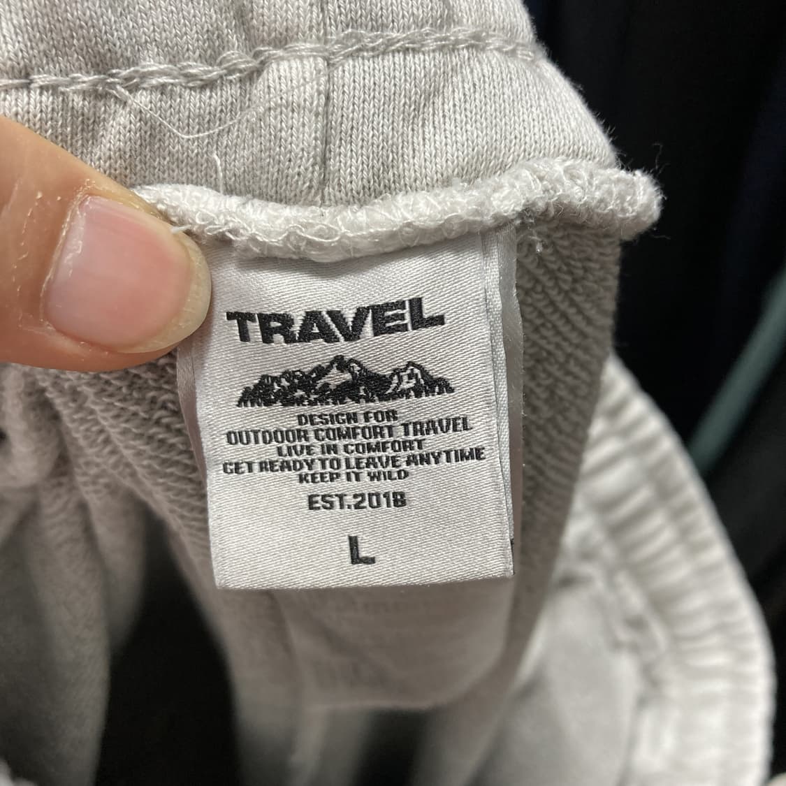TRAVER 남성 워싱밴딩조거 그레이 L  상품이미지4