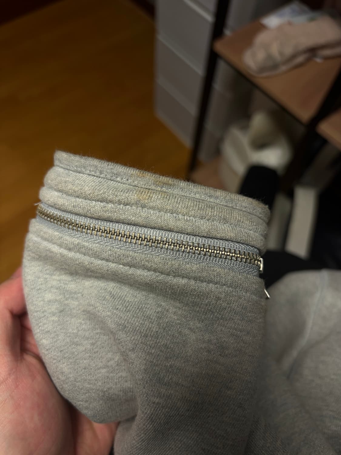 해칭룸 복서 후드집업 그레이 4 (L) 판매합니다  상품이미지3