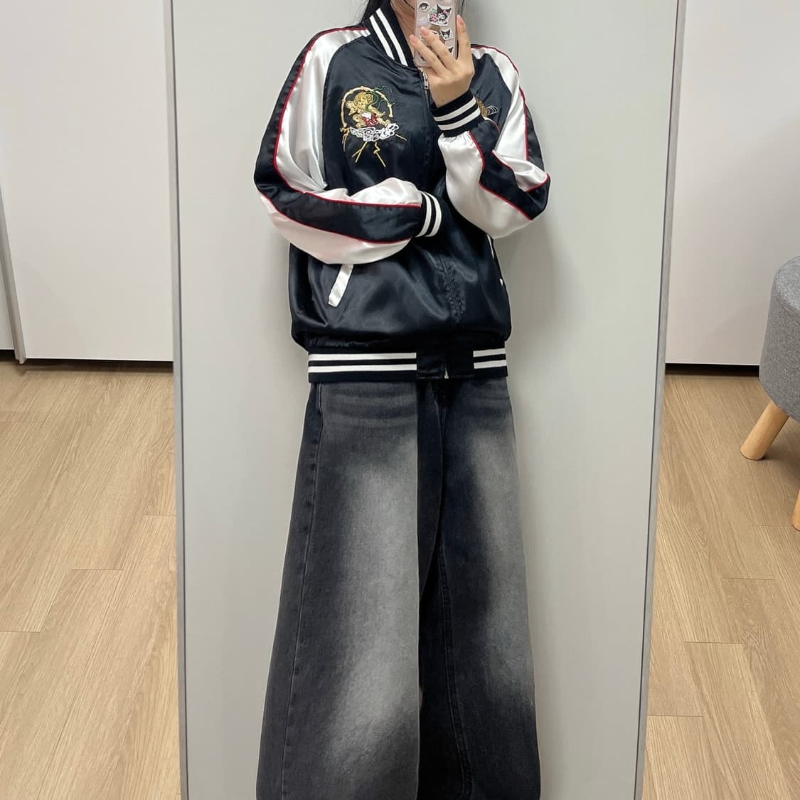 Japanese Vintage 자수 스카쟌 자켓 상품이미지1