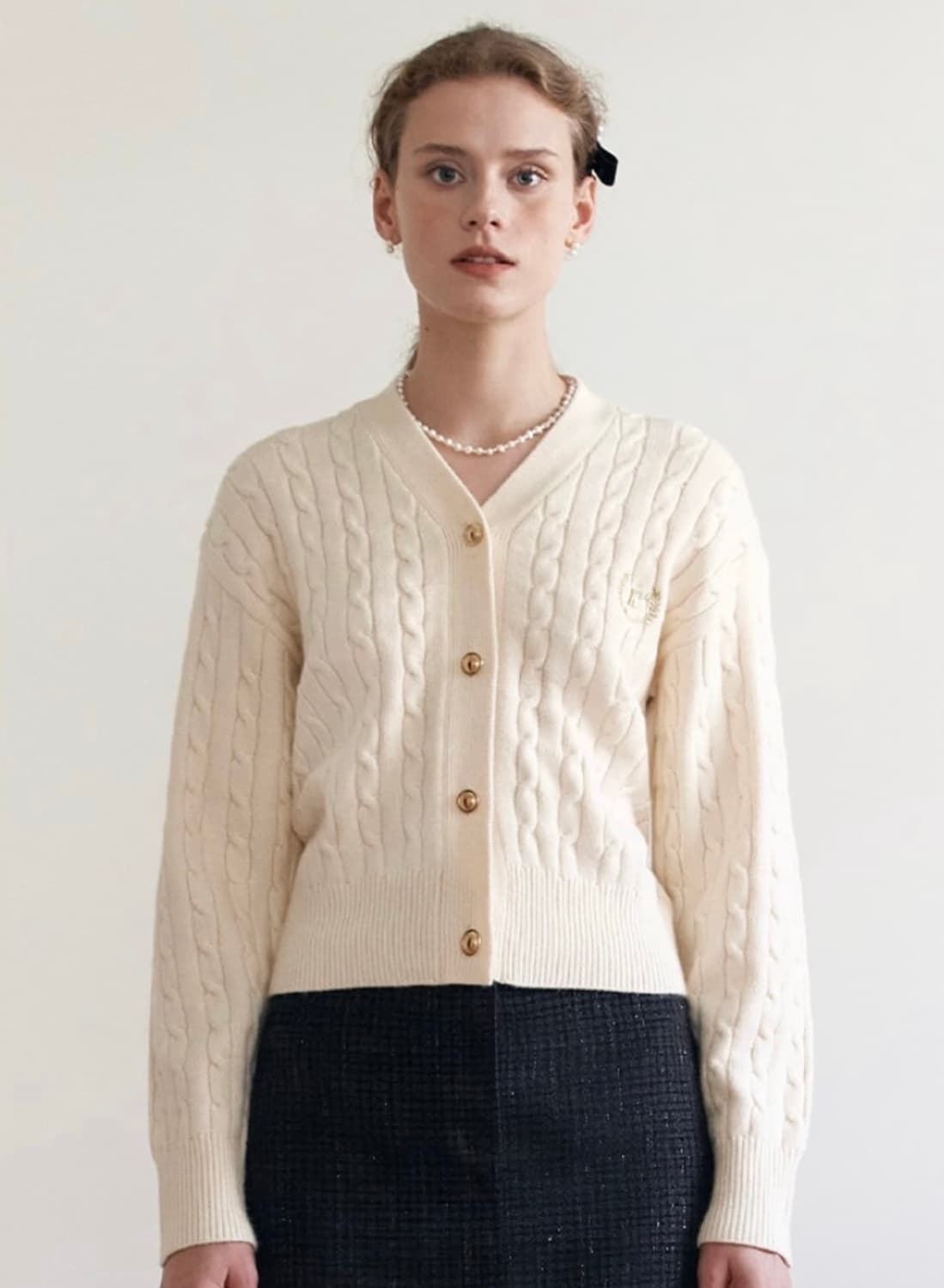 rolarola 로라로라 아이보리 여성 가디건 F 상품이미지2