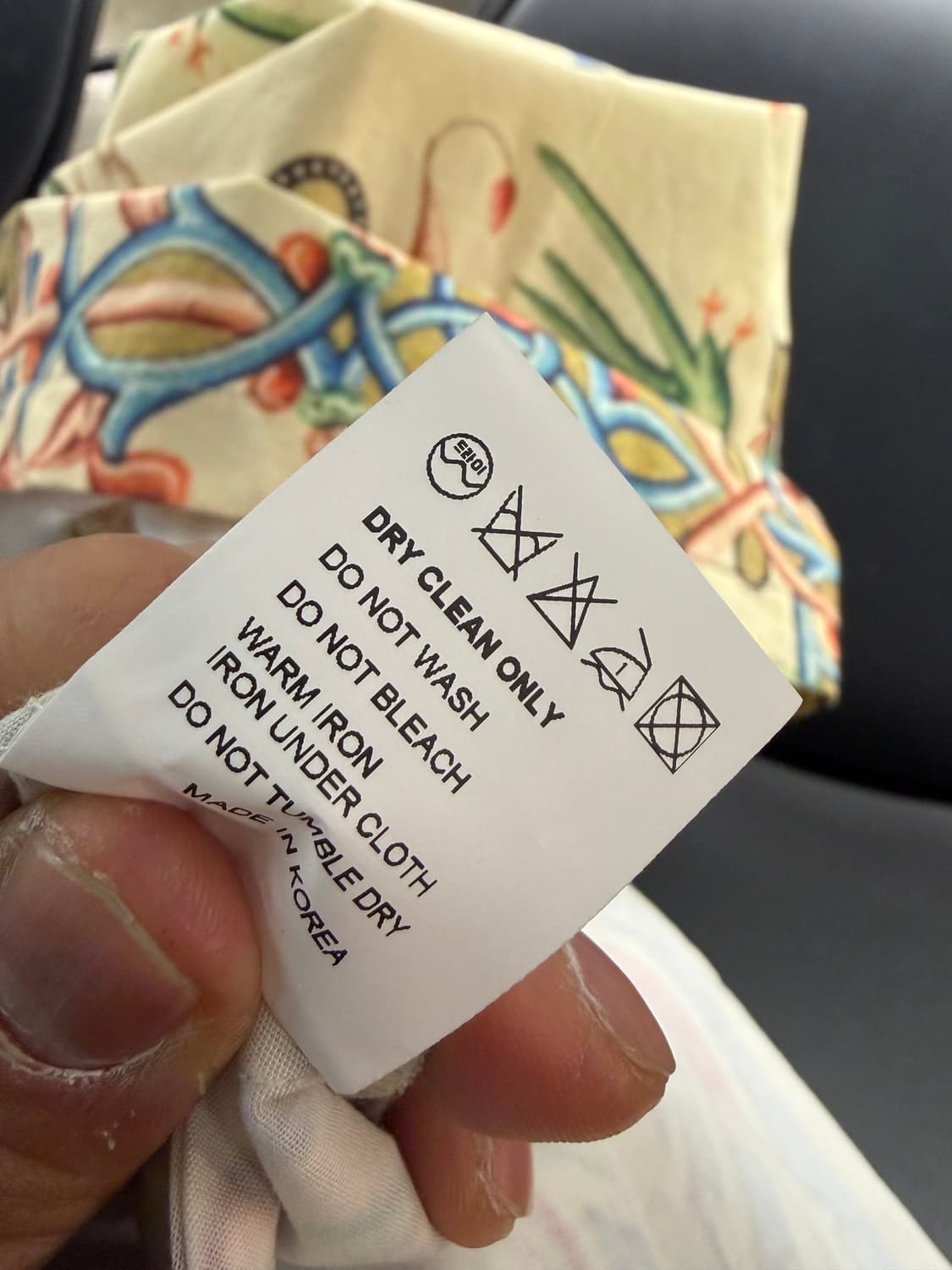 고트 패턴 롱 스커트 상품이미지4