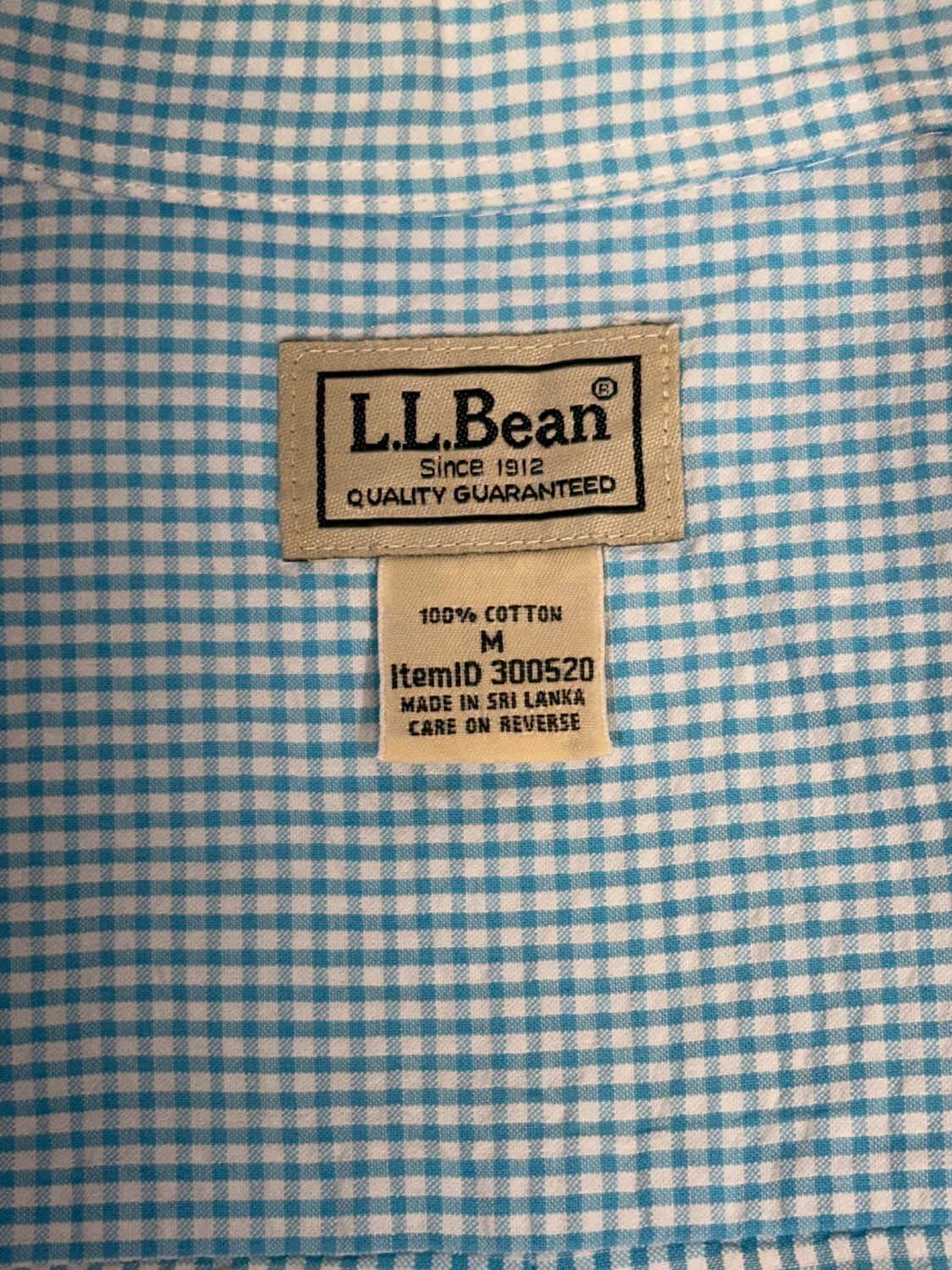 엘엘빈 스카이 블루 반팔 체크 셔츠 M 상품이미지6
