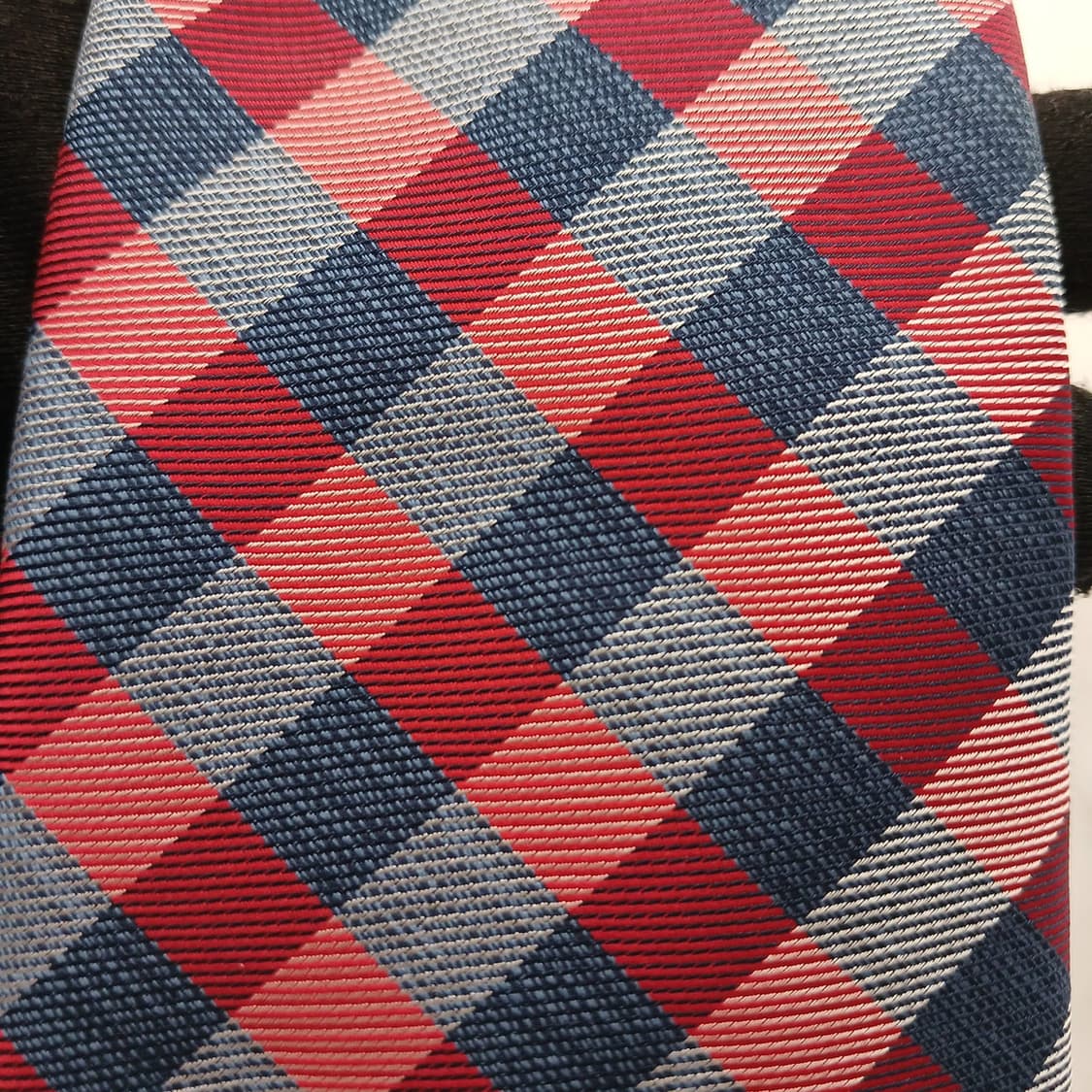 노티카 레드&네이비 체크 넥타이 8.2cm A+등급 A18685
 상품이미지5