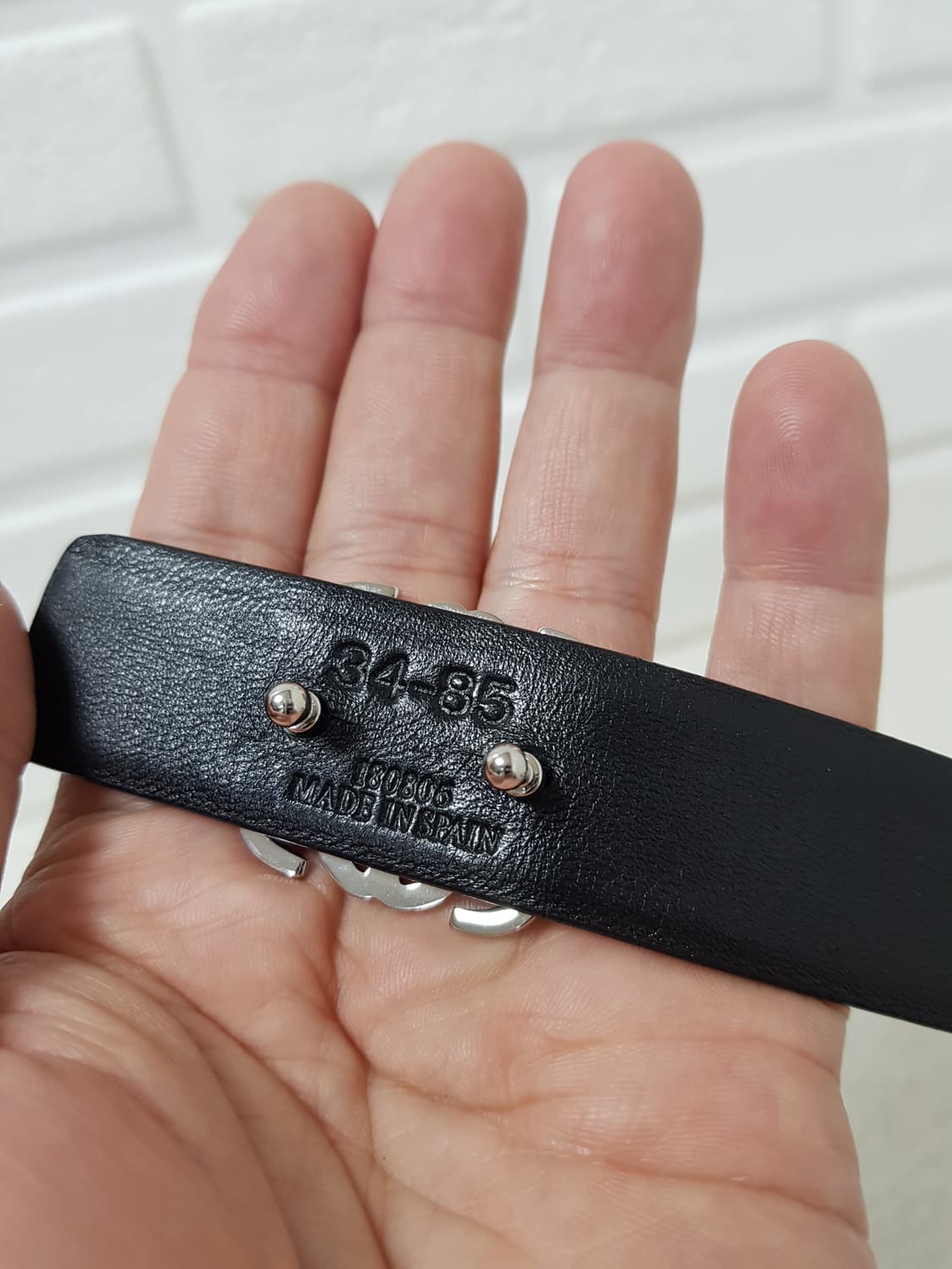 [85/34/정품] 로에베 아나그램 페이던트 블랙벨트 상품이미지6