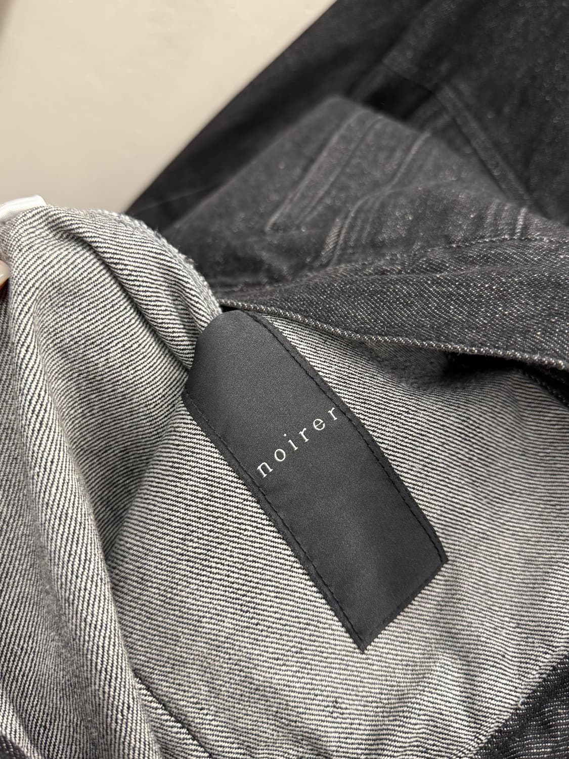 noirer 오버핏 크롭데님 자켓 50사이즈 상품이미지5