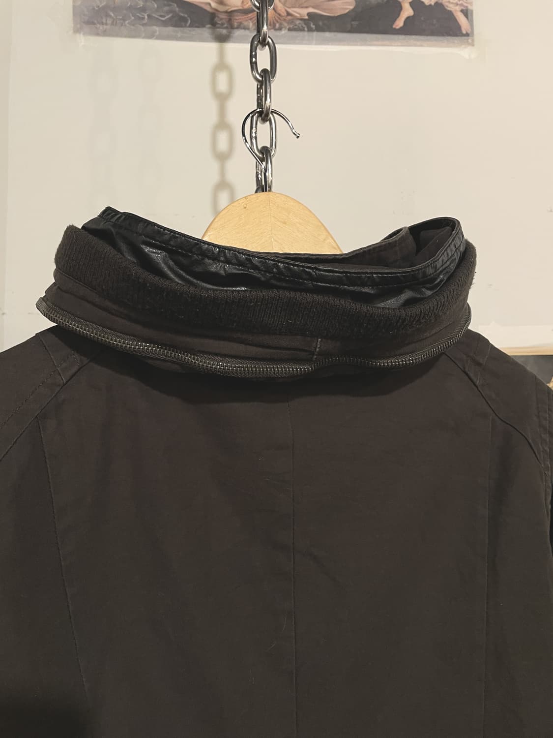 von dutch 본더치 브라운 골지 후드 자켓 y2k 밀리터리 상품이미지5