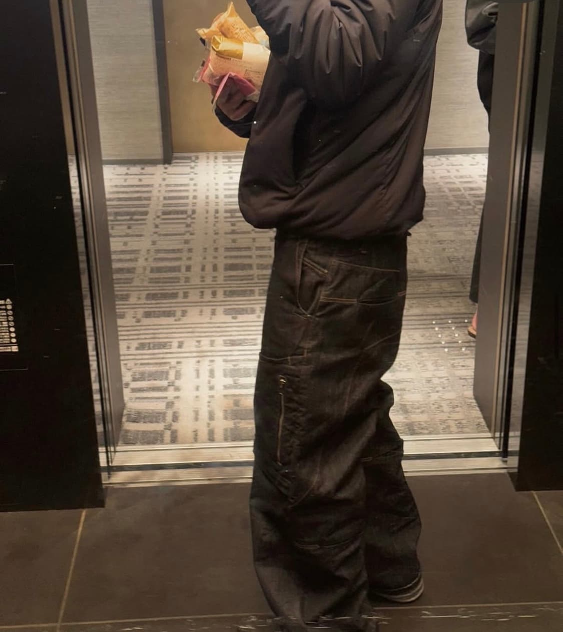 Etce SIDE POCKET CURVED DENIM (BLUE) M 상품이미지2