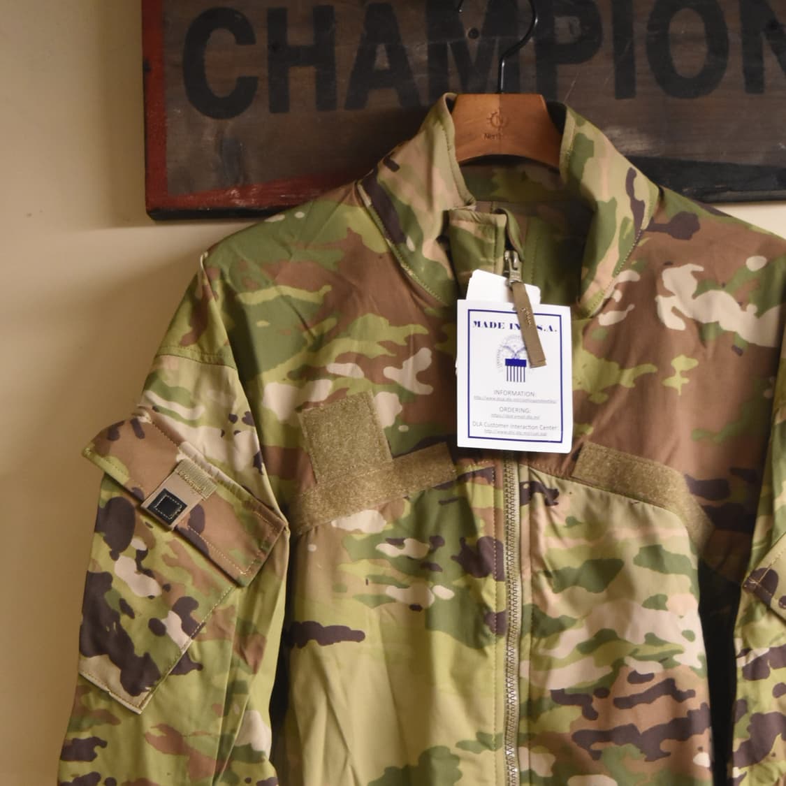 미군 오리지널 멀티캠 윈드셔츠 XLL 미사용품 상품이미지2