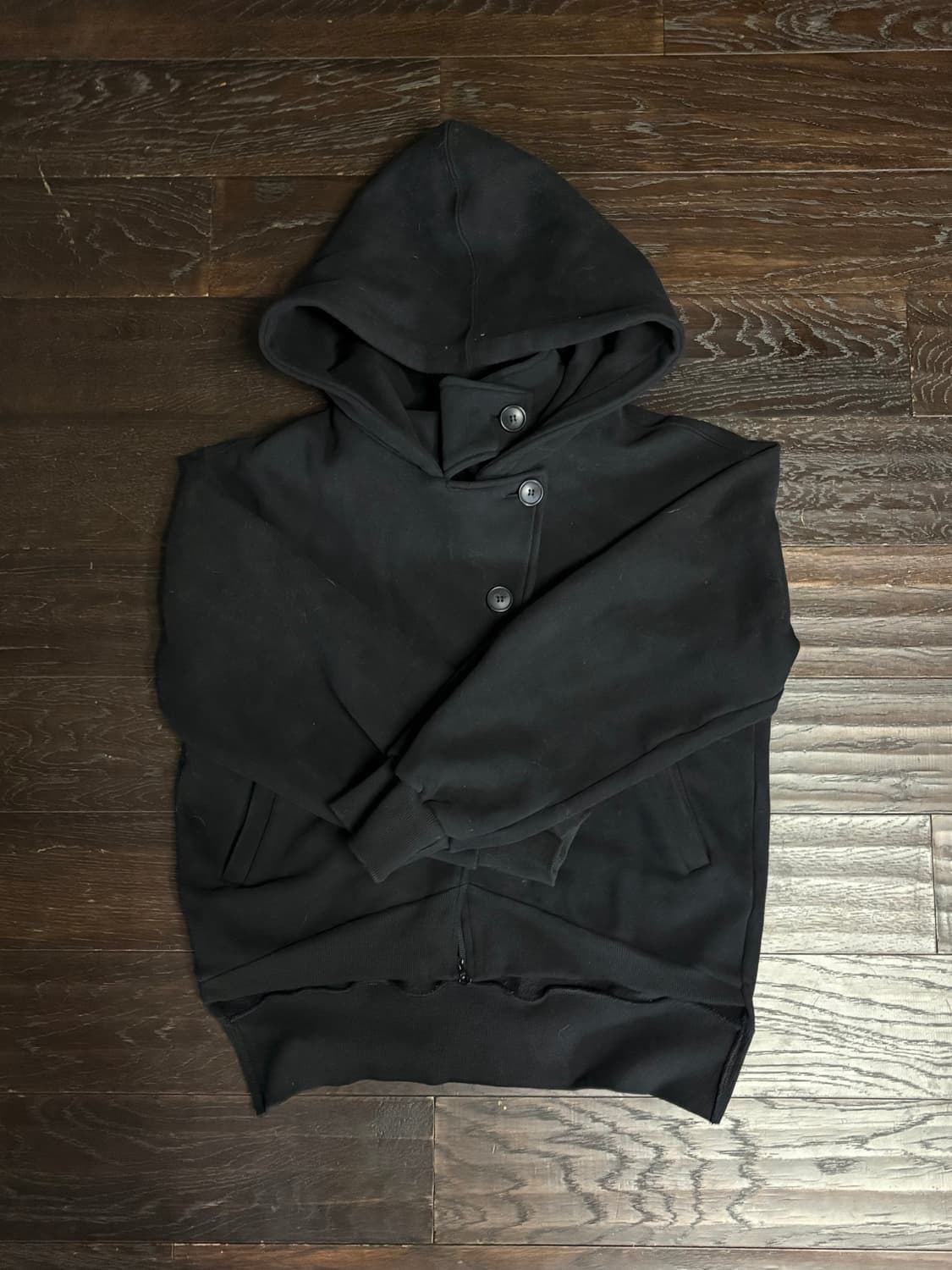 오스하이 oshigh 하이넥 후드집업 (블랙) 상품이미지3