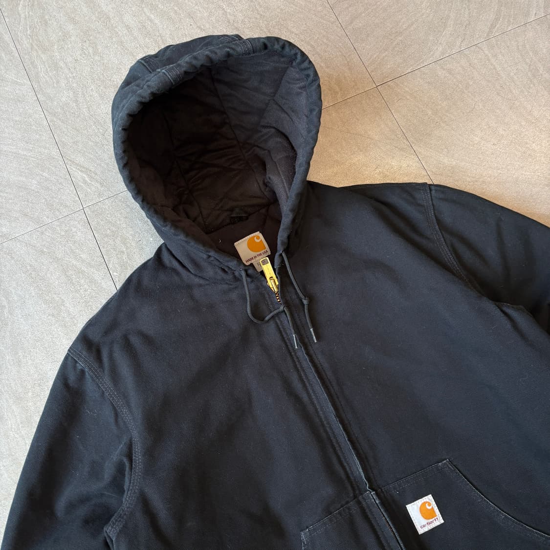 미국 생산 칼하트 j131 블랙 액티브 자켓  상품이미지2