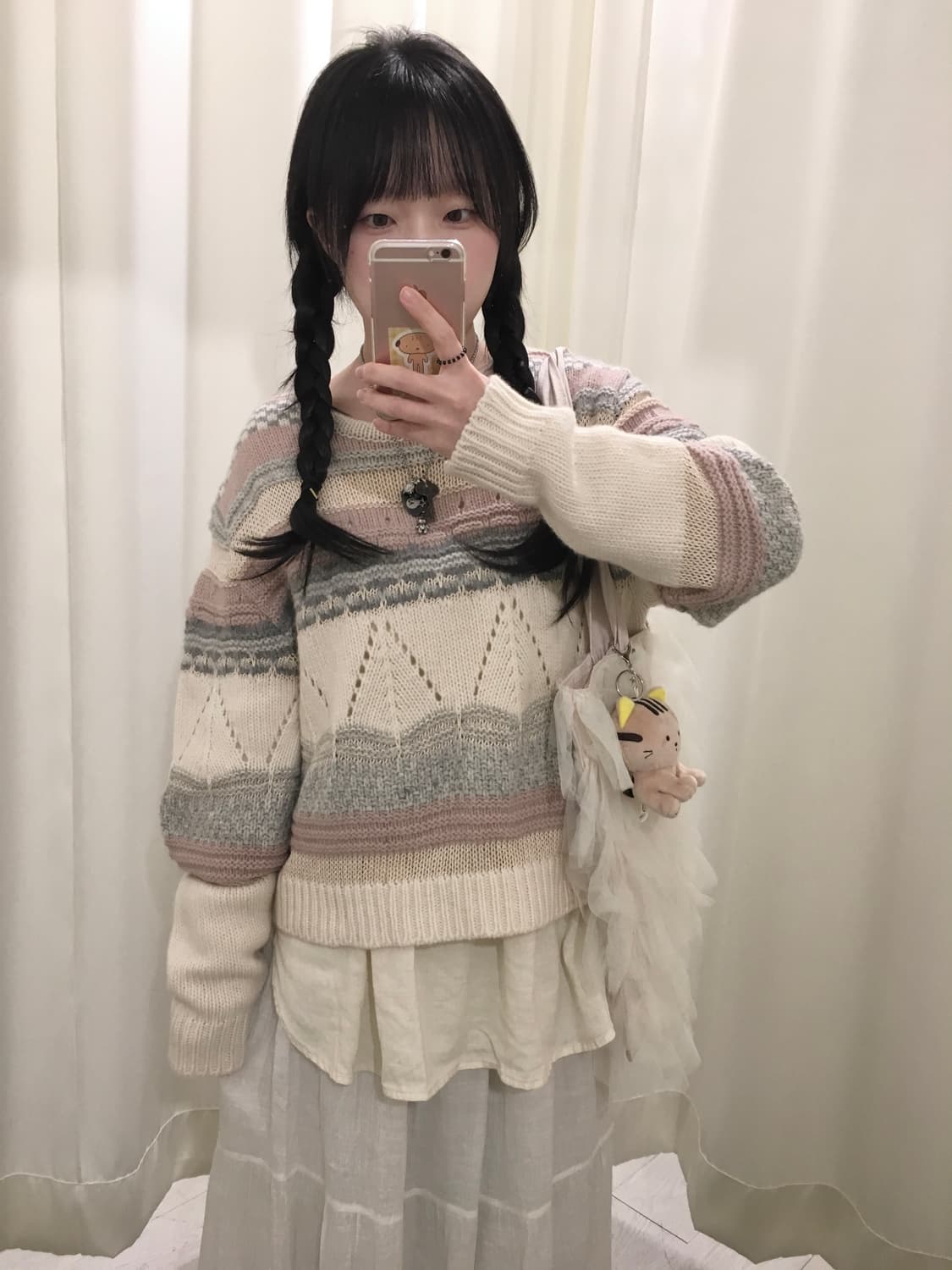 Dusty Rose Nordic Sweater 상품이미지1