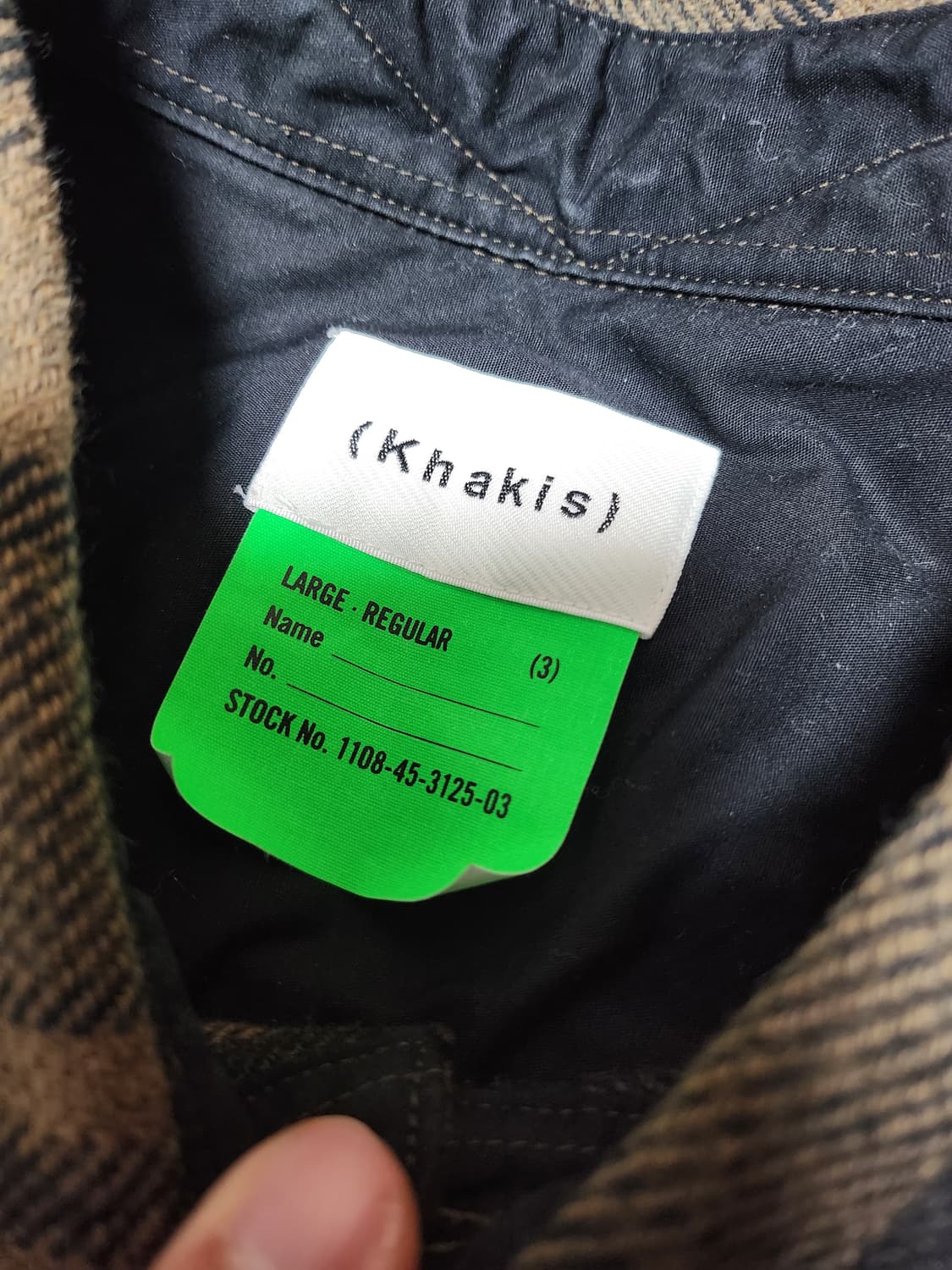 카키스khakis 브러시드 플레이드 체크셔츠 브라운 3 상품이미지2