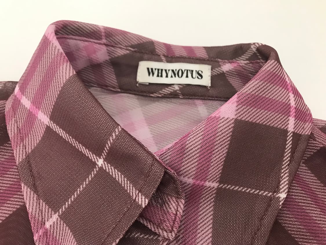 와이낫어스 체크 셔츠 S 상품이미지3