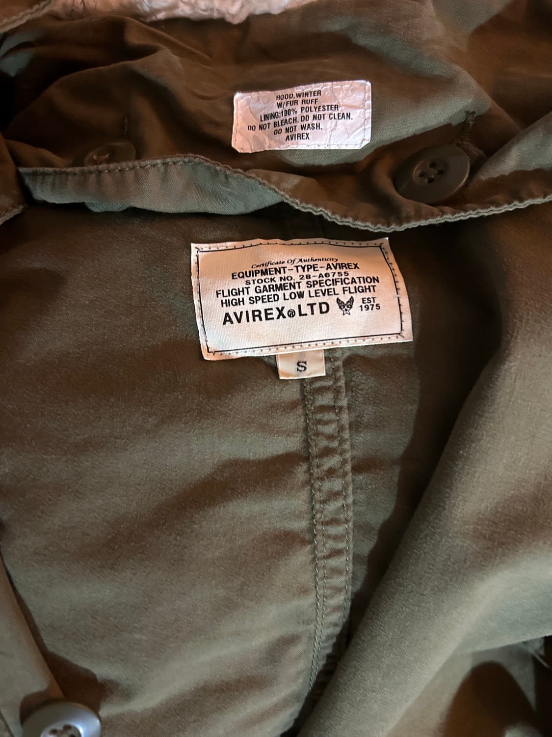 C053 아비렉스 피쉬테일 파카 sizes  상품이미지2