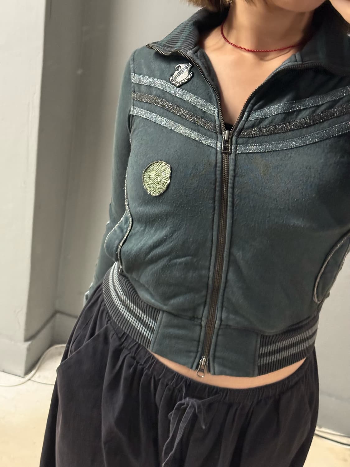 sporty line detail 2-way zip-up 상품이미지2