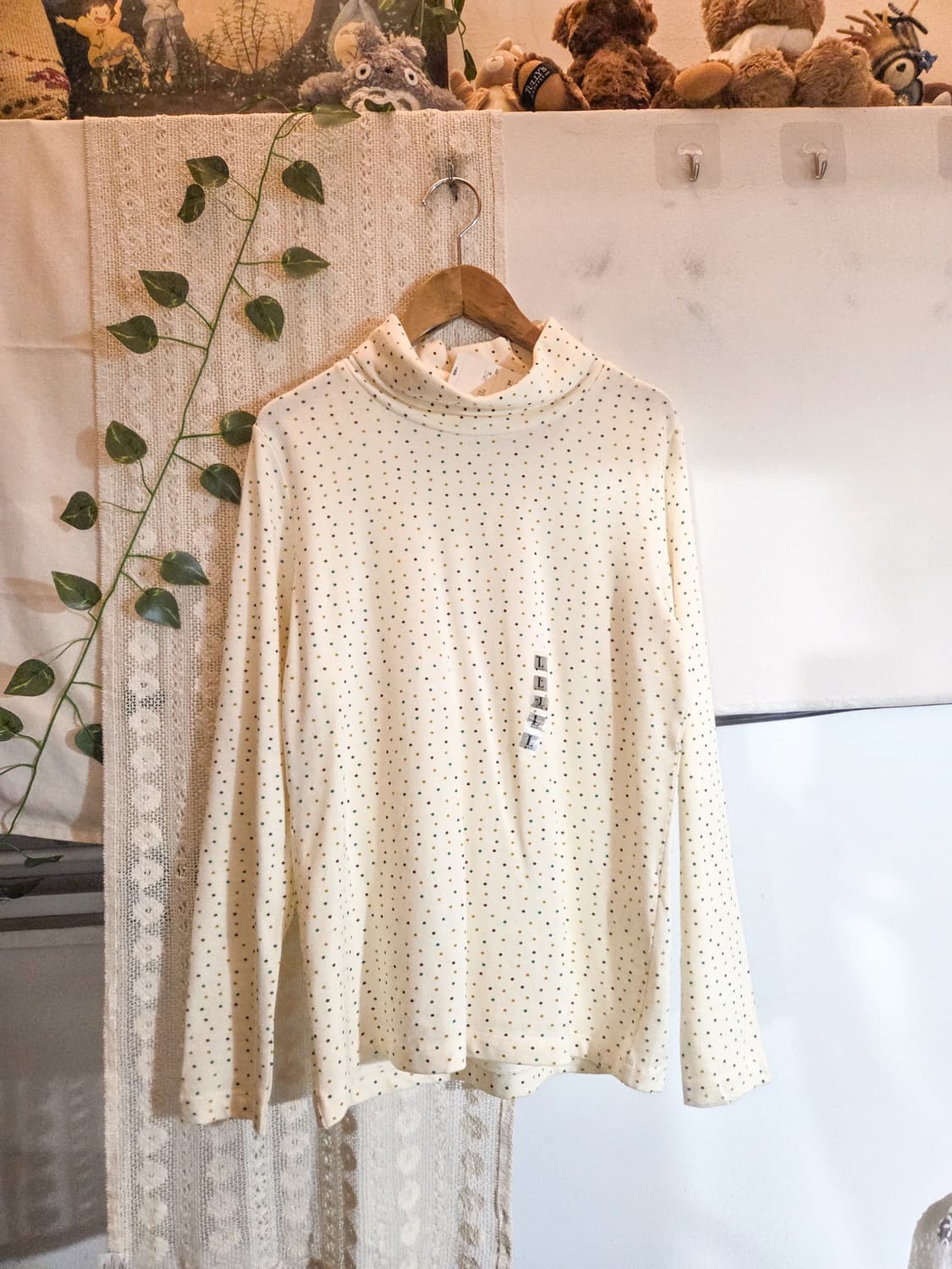 도트 목폴라 슬리브 상품이미지1