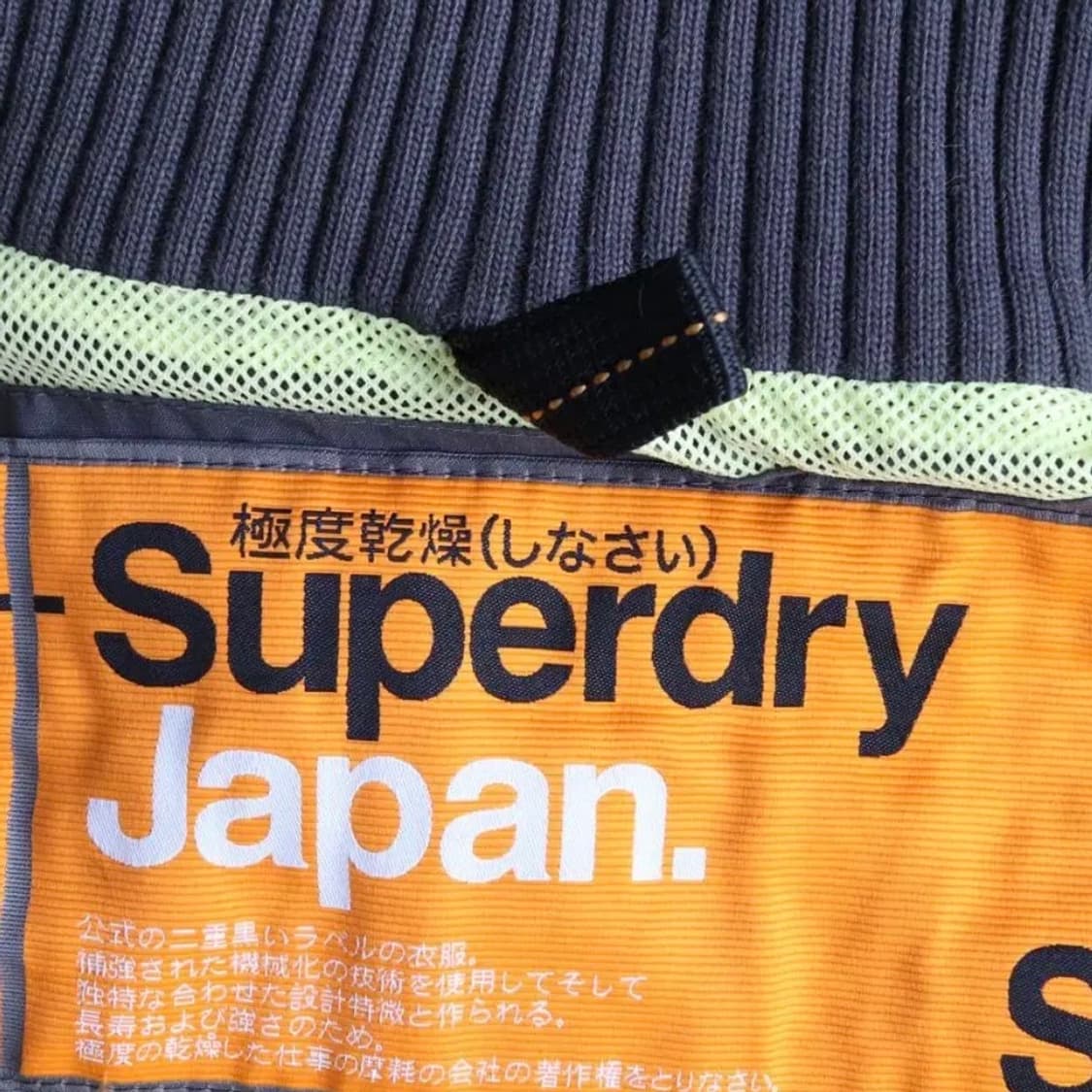 슈퍼드라이 핑거홀 더블 집업 차콜 상품이미지3