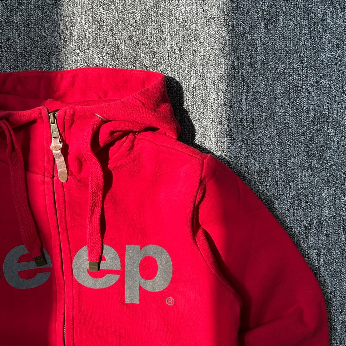 jeep 레터링 풀오버 후드집업 상품이미지2