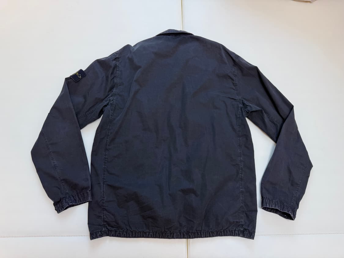 스톤 아일랜드 114WN 올드이펙트 오버셔츠 블랙 L - 22SS 상품이미지2