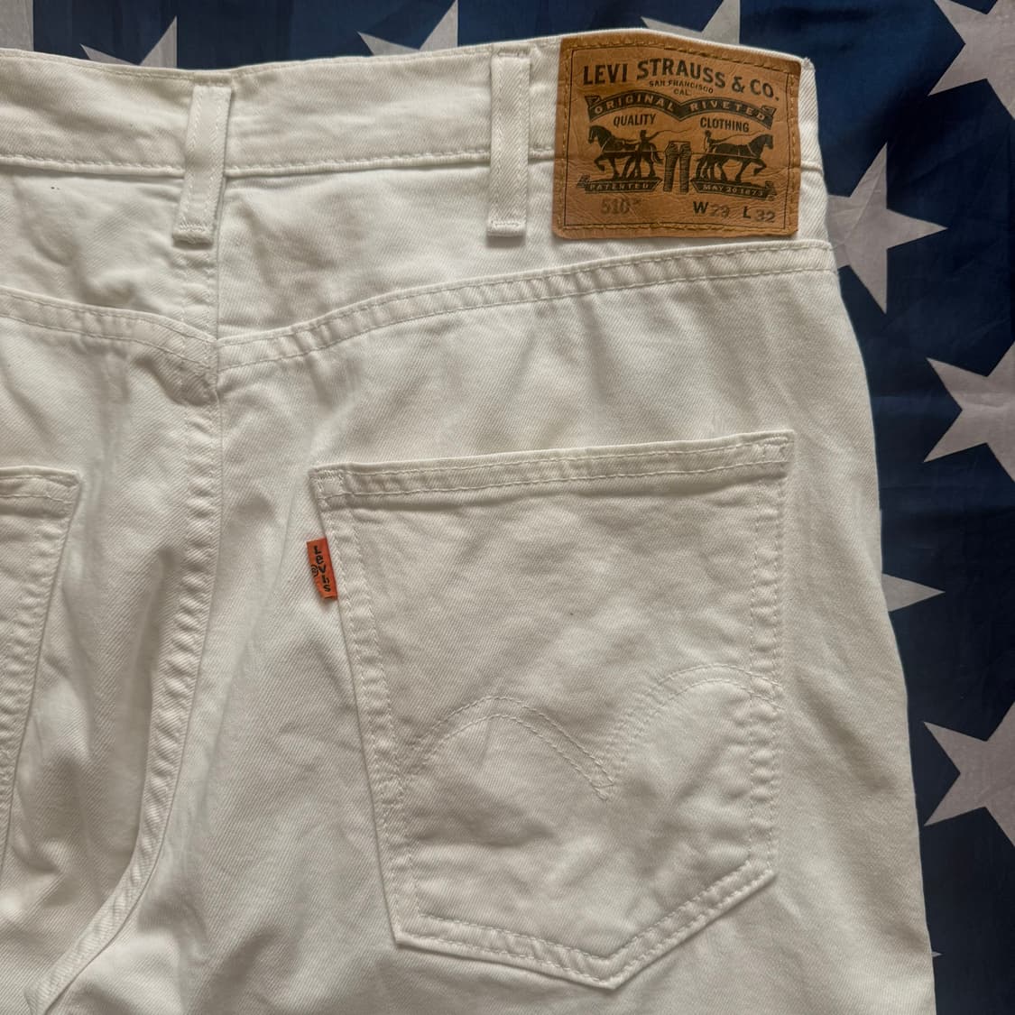 [29] Levi's 리바이스 오렌지탭 화이트 데님 팬츠 -2 상품이미지7
