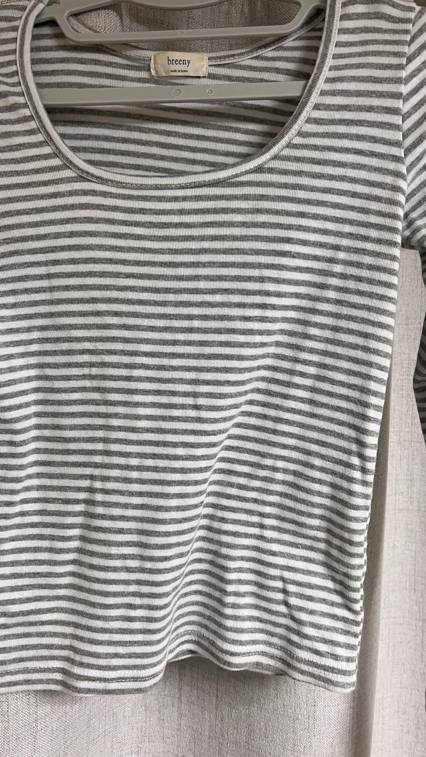 스퀘어 단가라 긴팔티 그레이 상품이미지4