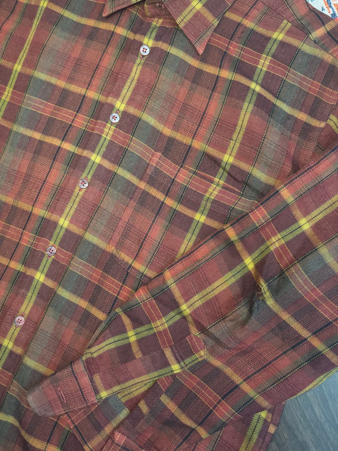 Japanese Vintage 90s check pattern 상품이미지4