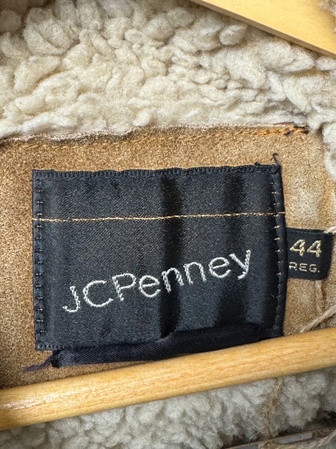 JC PENNEY 카우레더 쉐르파 자켓 빈티지 80s L 상품이미지8