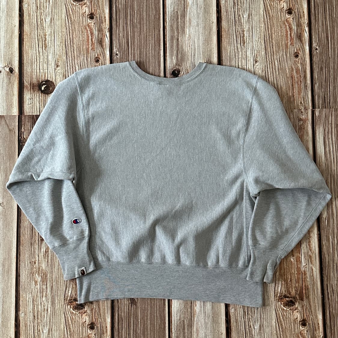 베이프 챔피온 리버스위브 크루넥 프린팅 스웻셔츠 그레이 색상 M 사이즈 상품이미지2