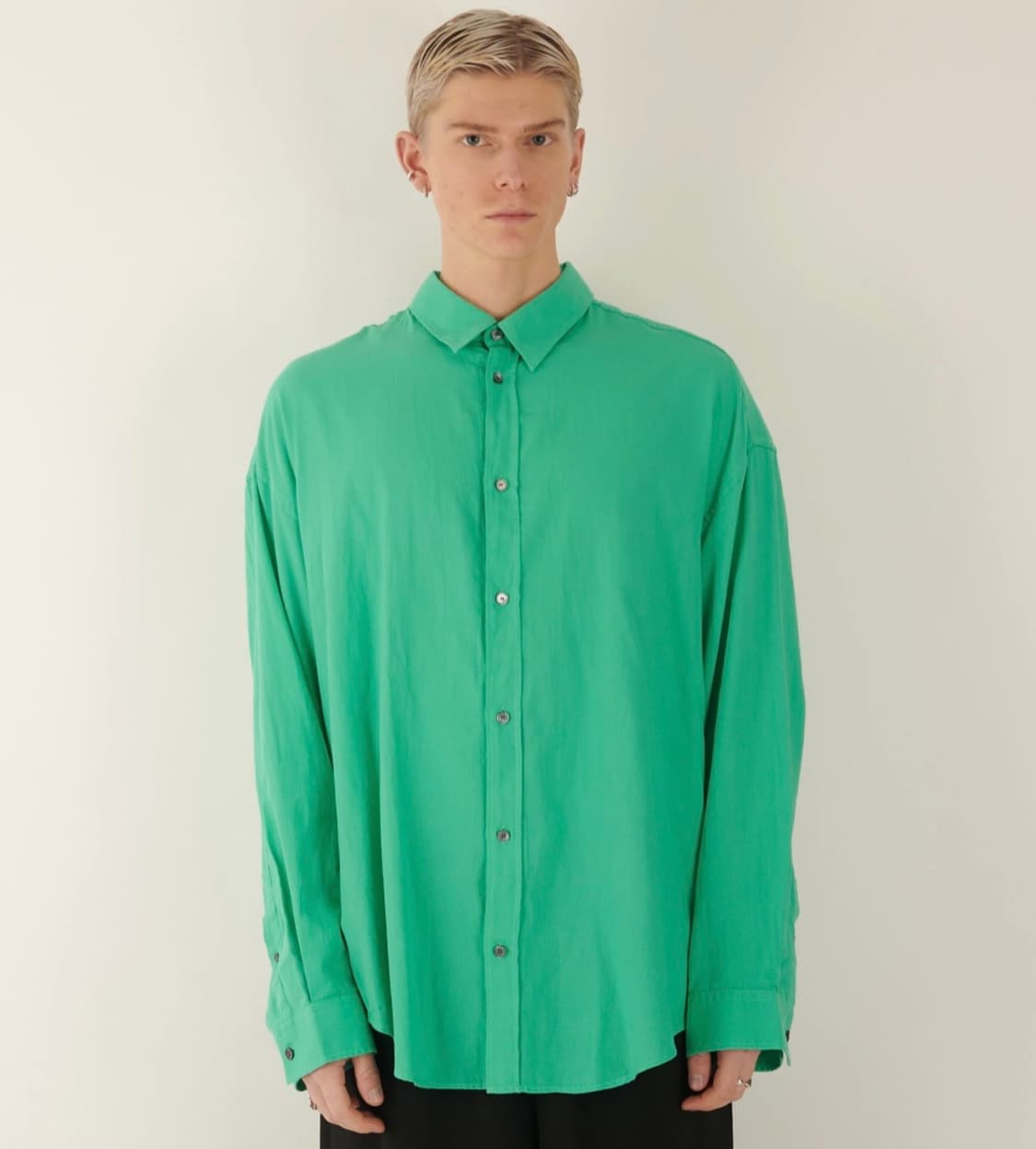 ACNE STUDIOS 터쿼이즈 그린 오버사이즈 셔츠 상품이미지1