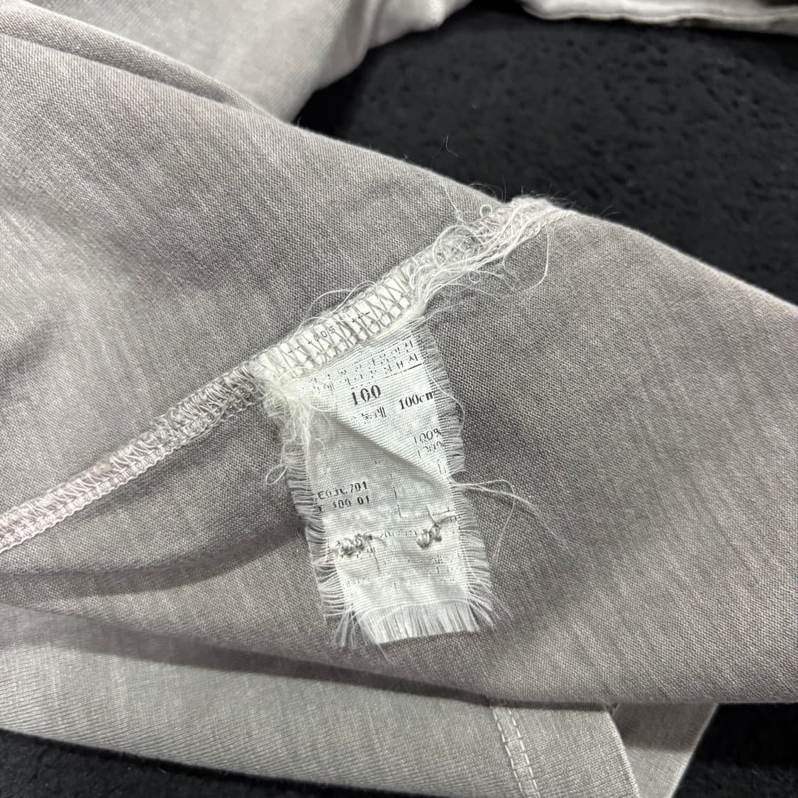 100 일꼬르소 피그먼트 그레이 긴팔 카라티 상품이미지5