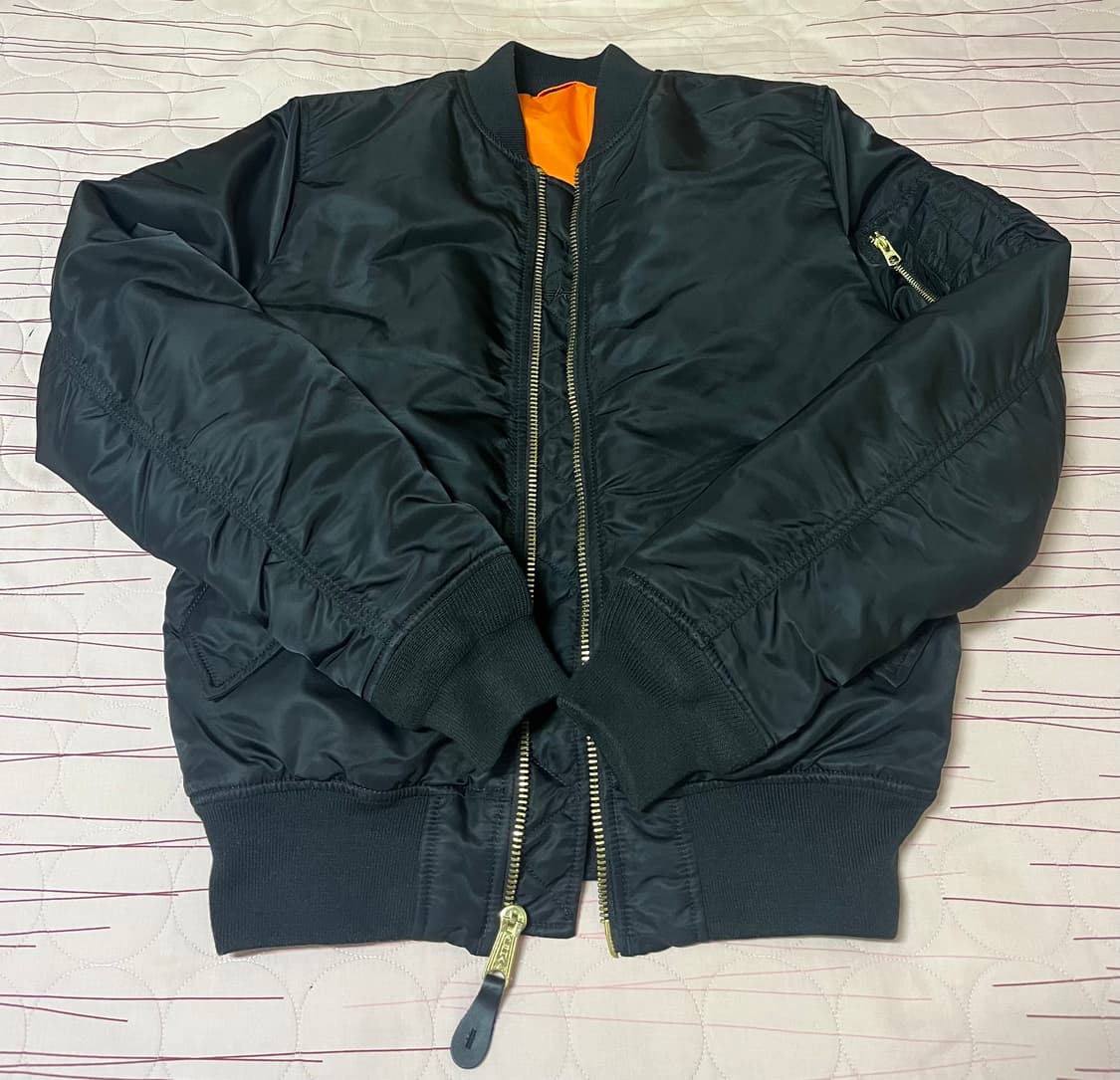 알파인더스트리 마원 MA-1 슬림핏 M 블랙 상품이미지1