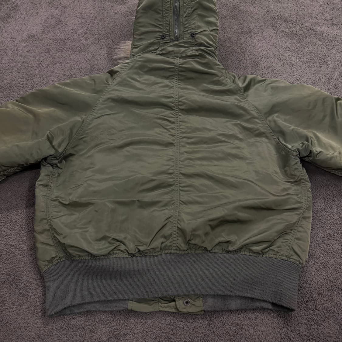 [정품/L] 알파인더스트리 N-2B 쇼트 웨이스트 밀리터리 패딩 자켓 상품이미지4