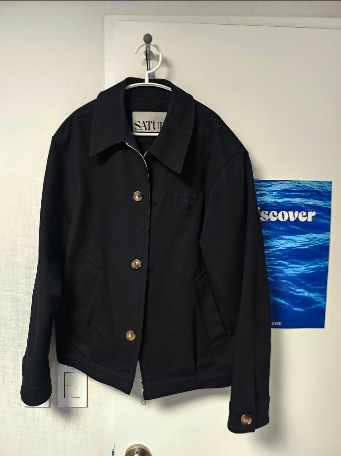 세터 테오 프리미엄 옥스퍼드 프렌치 워크 자켓 블랙 XL 상품이미지3