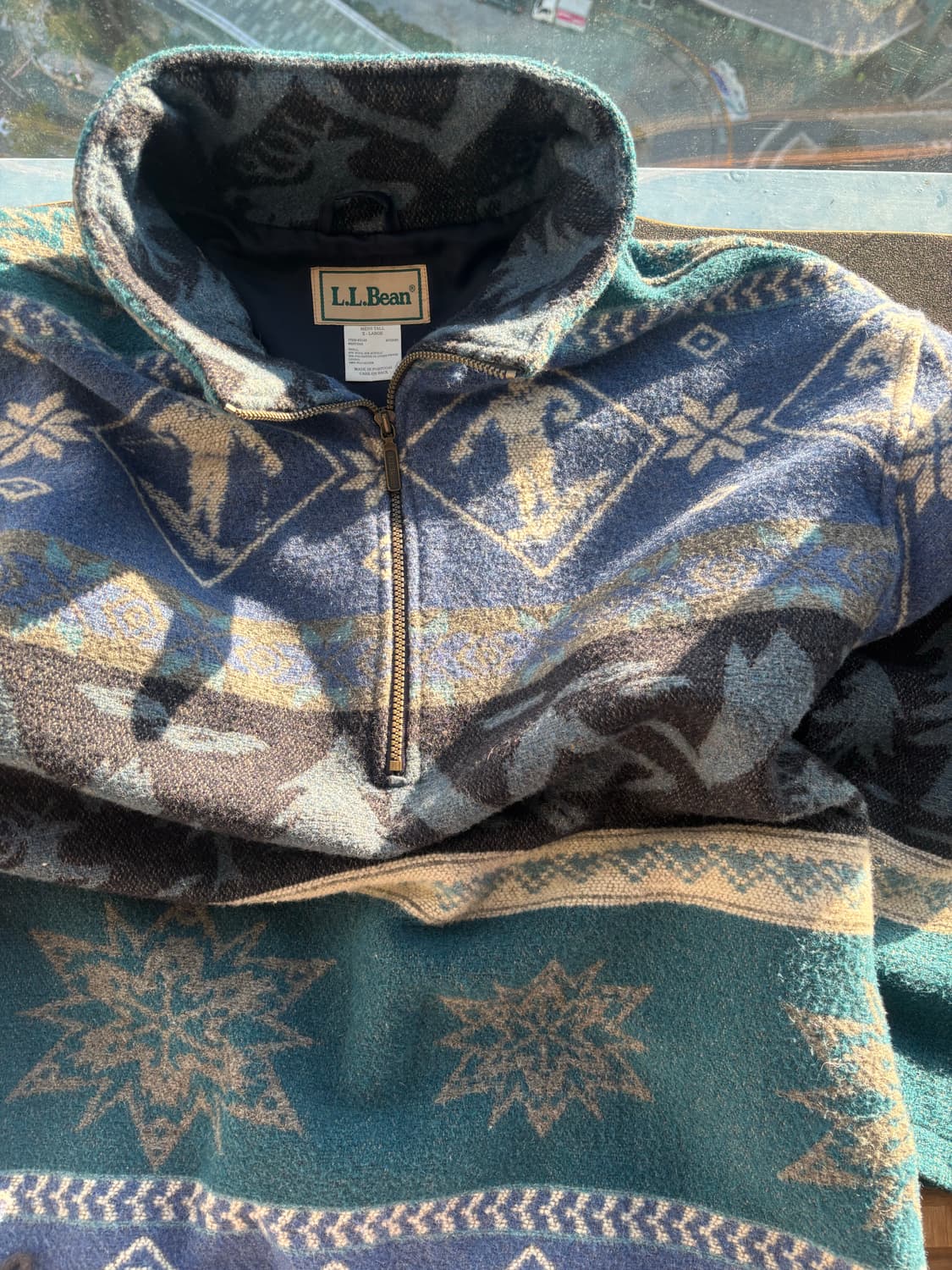 LL Bean 90s 노르딕 블랭킷 풀오버 플리스 스키자켓 상품이미지2