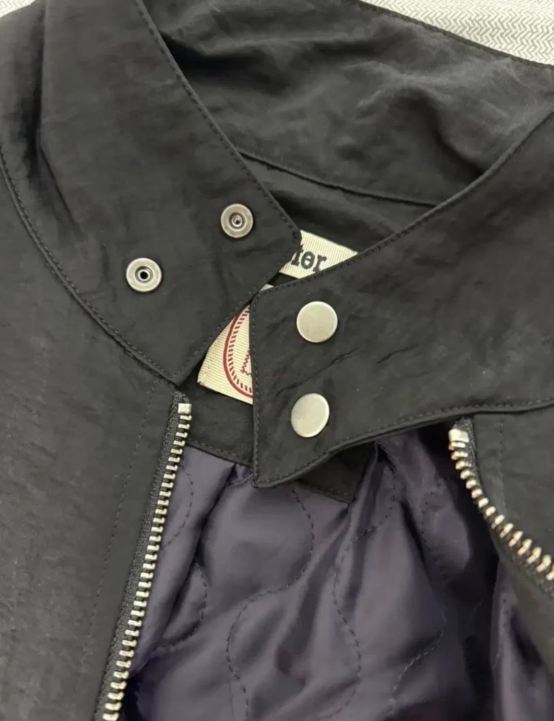 카락터 헤링턴 블루종 자켓 블랙 01 상품이미지8