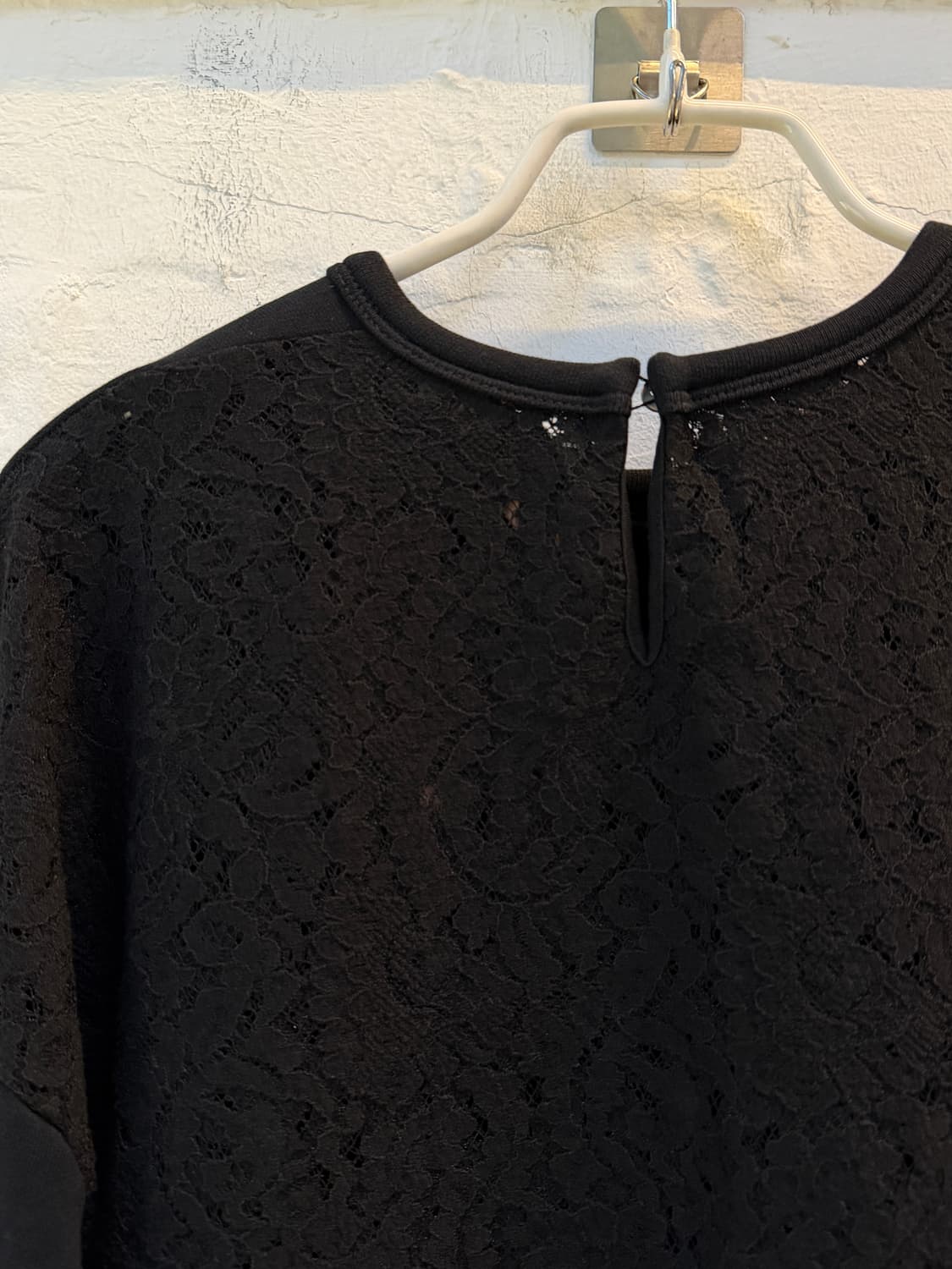 N21 누메로벤투노 레이스 블랙 맨투맨 38 상품이미지7