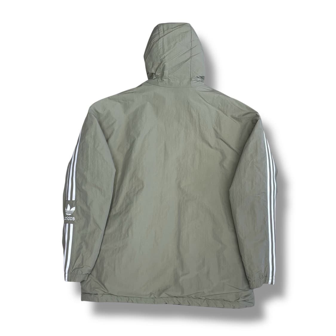 Adidas 빅사이즈 삼선라인 리버서블 올리브/블랙 패딩 상품이미지2