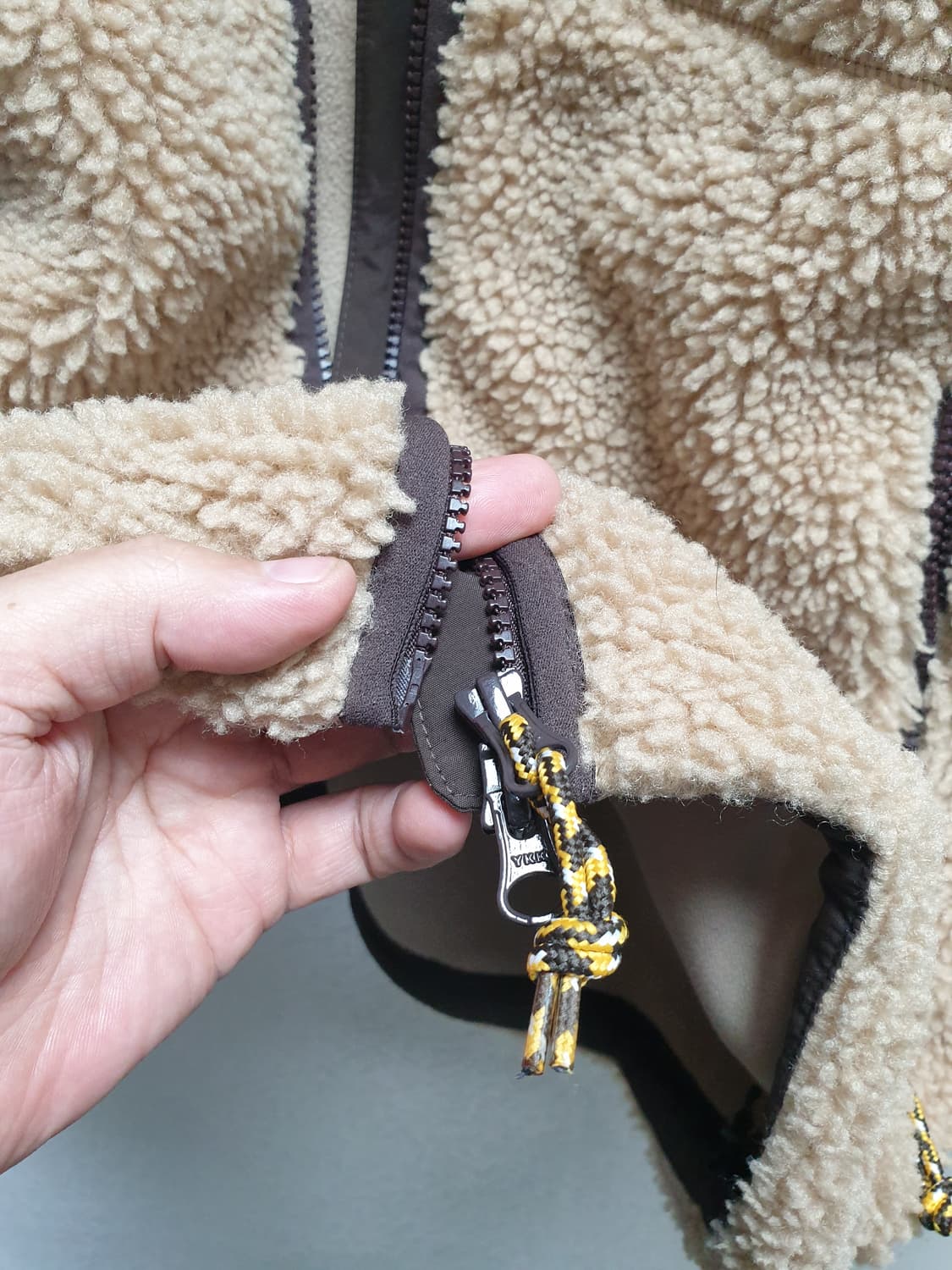 [남95] 노스페이스 플리스 후드집업 카멜 상품이미지7