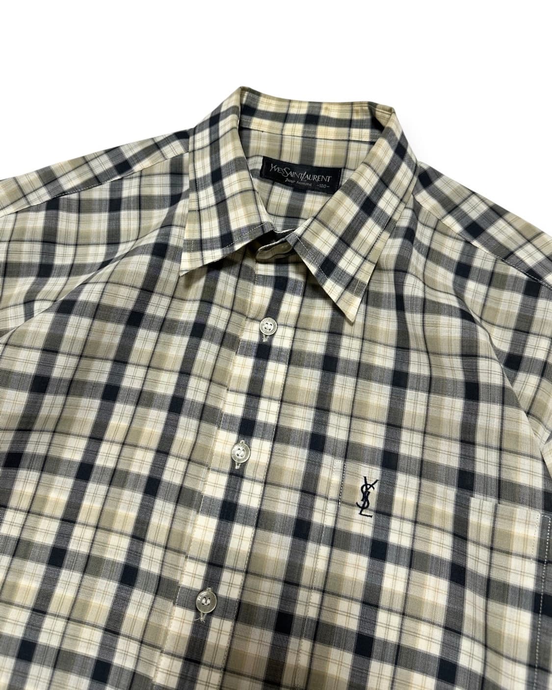 YSL 입생로랑 체크 반팔 셔츠 상품이미지2