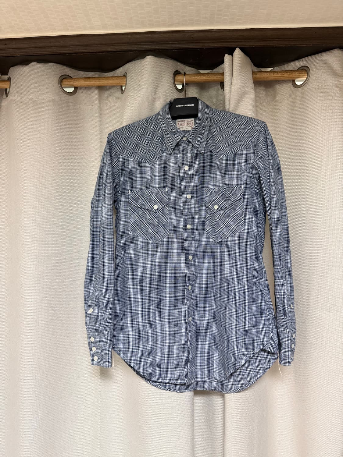 본쿠라 웨스턴셔츠 글렌체크 상품이미지1