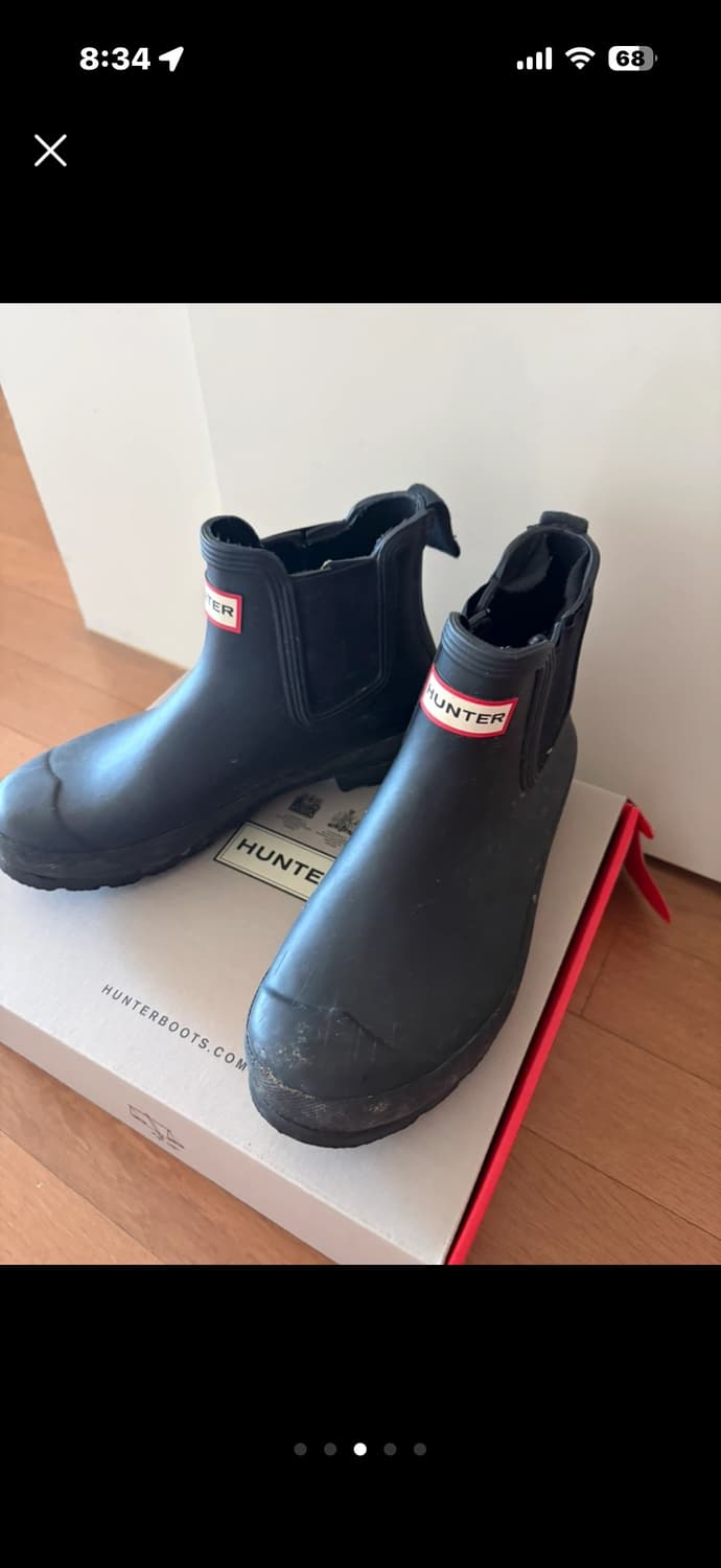 헌터 오리지널 첼시 레인부츠 블랙 240mm 상품이미지4