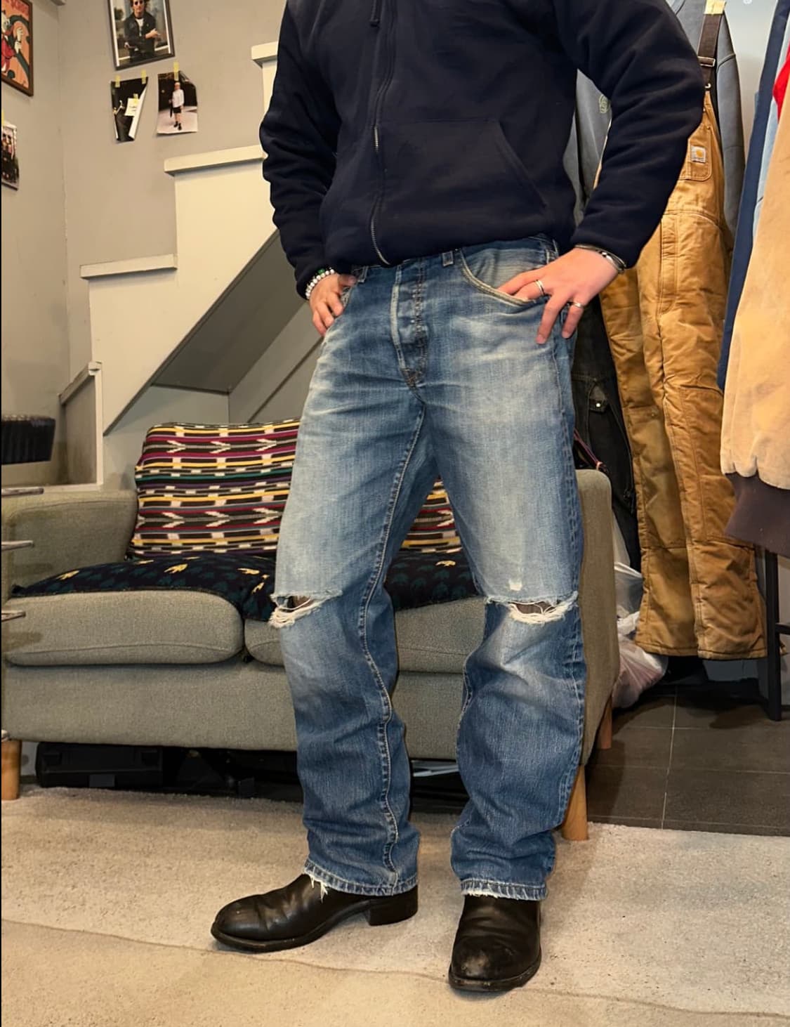 Early OO's Levi's 501 Mexico denim pant 상품이미지2